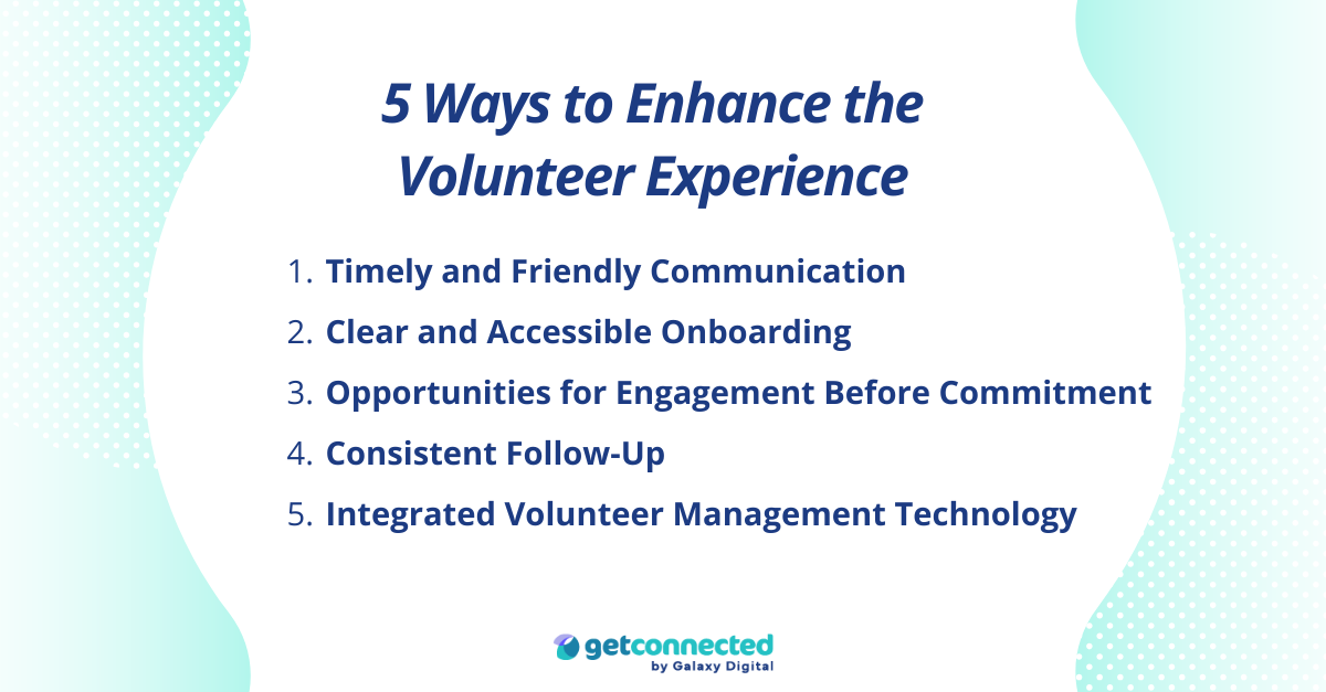 5 Ways to Enhance the Volunteer Experience 