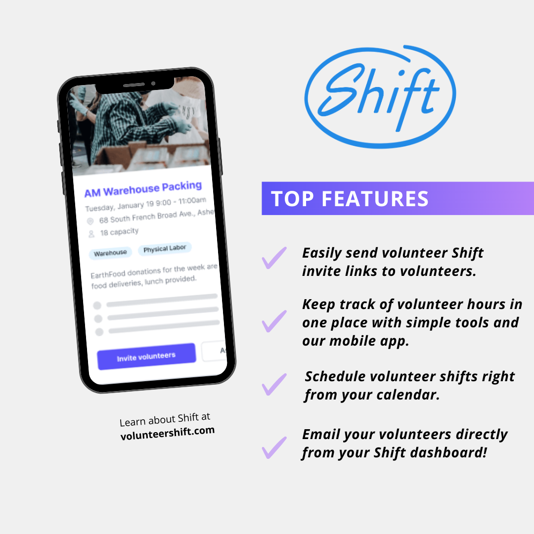 Top Features in Volunteer Software Shift