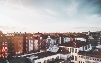 A cityscape where a nonprofit may conduct a community needs assessment.