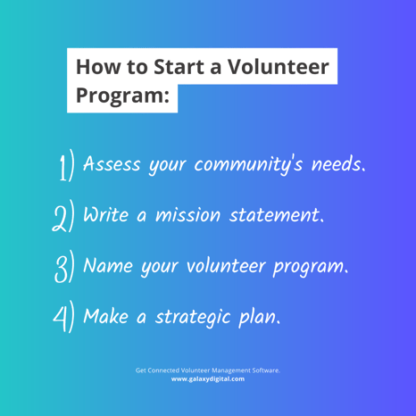 How to Start a Volunteer Program-4-step-checklist
