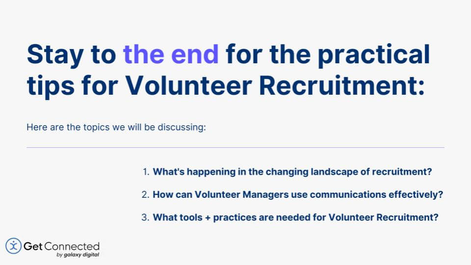 Volunteer Recruitment: Trends, Challenges, + Solutions | Webinar