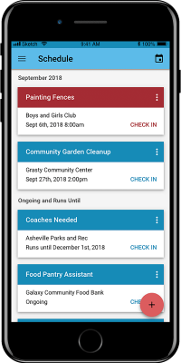 volunteer mobile app