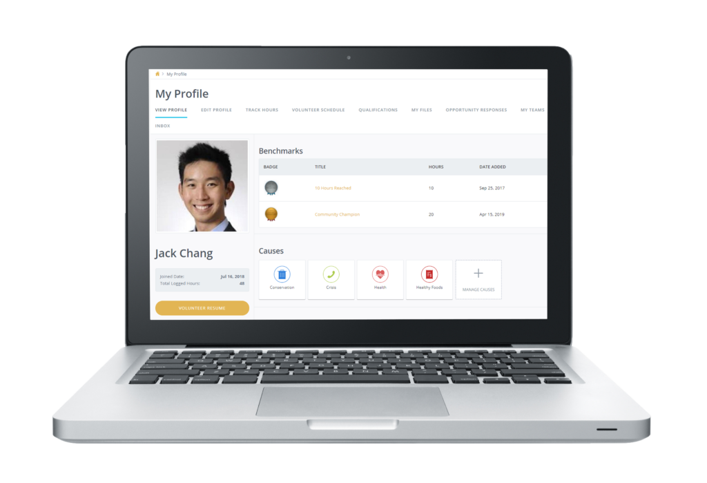 Volunteer rewards and recognition automated by Get Connected volunteer management software