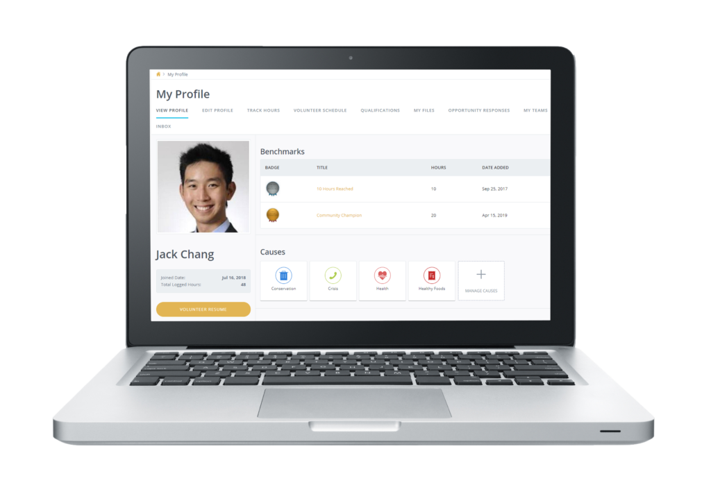 Volunteer rewards and recognition automated by Get Connected volunteer management software